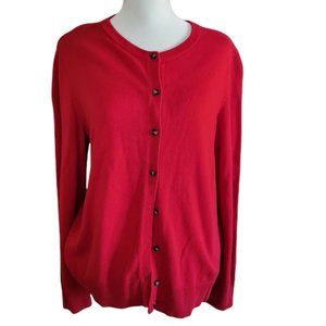 Croft &  Barrow | Women's Red Cardigan | Size Large